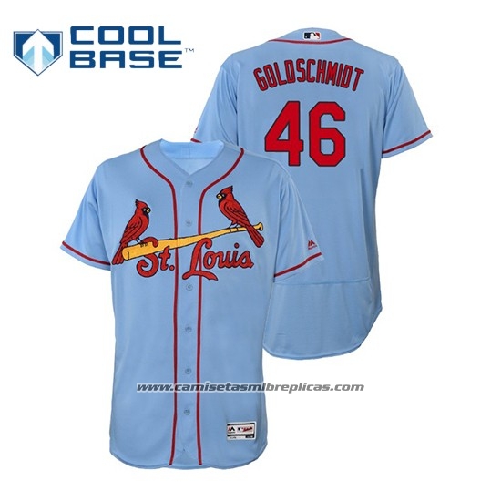 Camiseta Beisbol Hombre St. Louis Cardinals Paul Goldschmidt 2019 Flex Base Autentico Collezione Alterno Horizon Azul